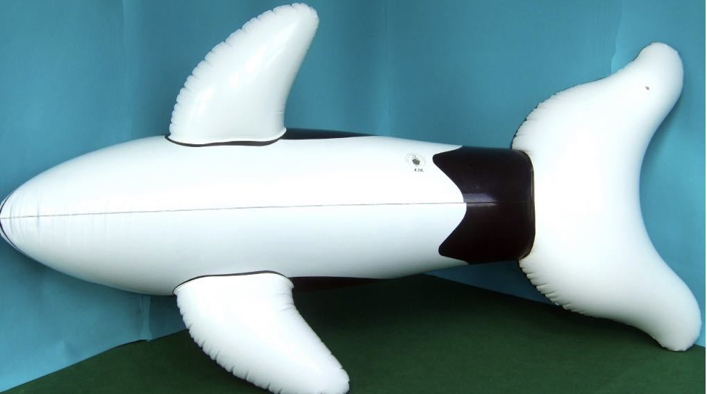 ブルー ドラゴン フロート 空気ビニール風船 浮き輪 Inflatable 日本未