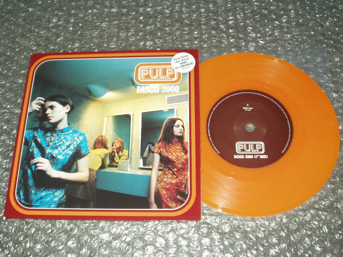 ７”★PULP「DISCO 2000」(ISC 623)～限定オレンジ・ヴィニール/カラー・レコード仕様