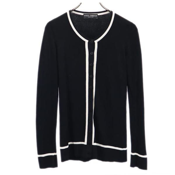 ドルチェアンドガッバーナ カーディガン 38 ブラック DOLCE&GABBANA