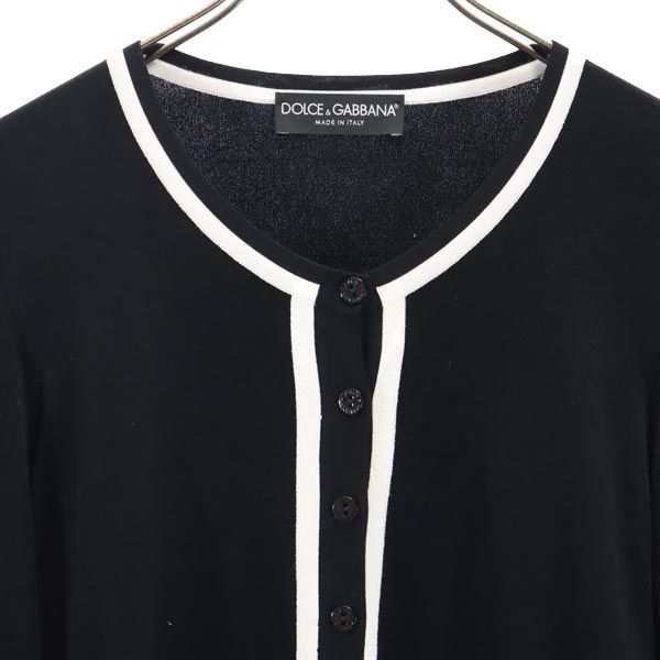 ドルチェアンドガッバーナ カーディガン 38 ブラック DOLCE&GABBANA