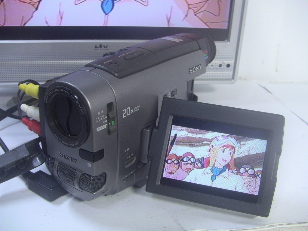 【動作確認済】SONY Hi8高画質 8ミリビデオカメラハンディカムステーション Amazon | SONY ソニー CCD-TRV66K ハイエイトビデオカメラ (VideoHi8