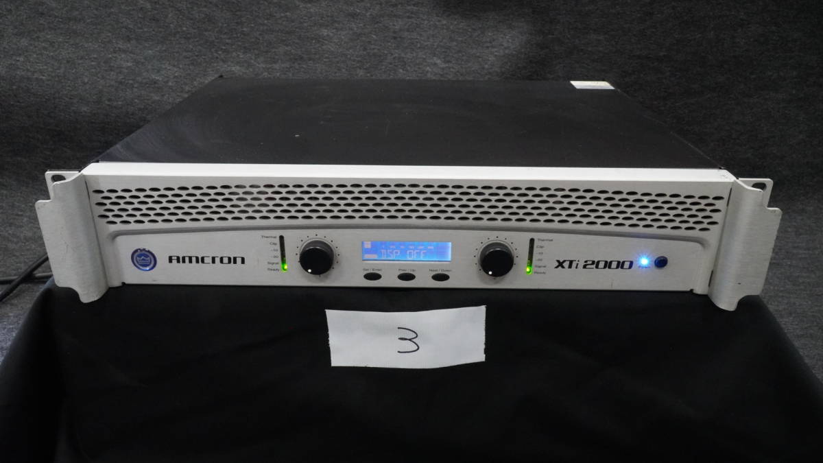 amcron XTi2000 パワーアンプ ③ XTi2000 Amcron パワーアンプ : 舞台