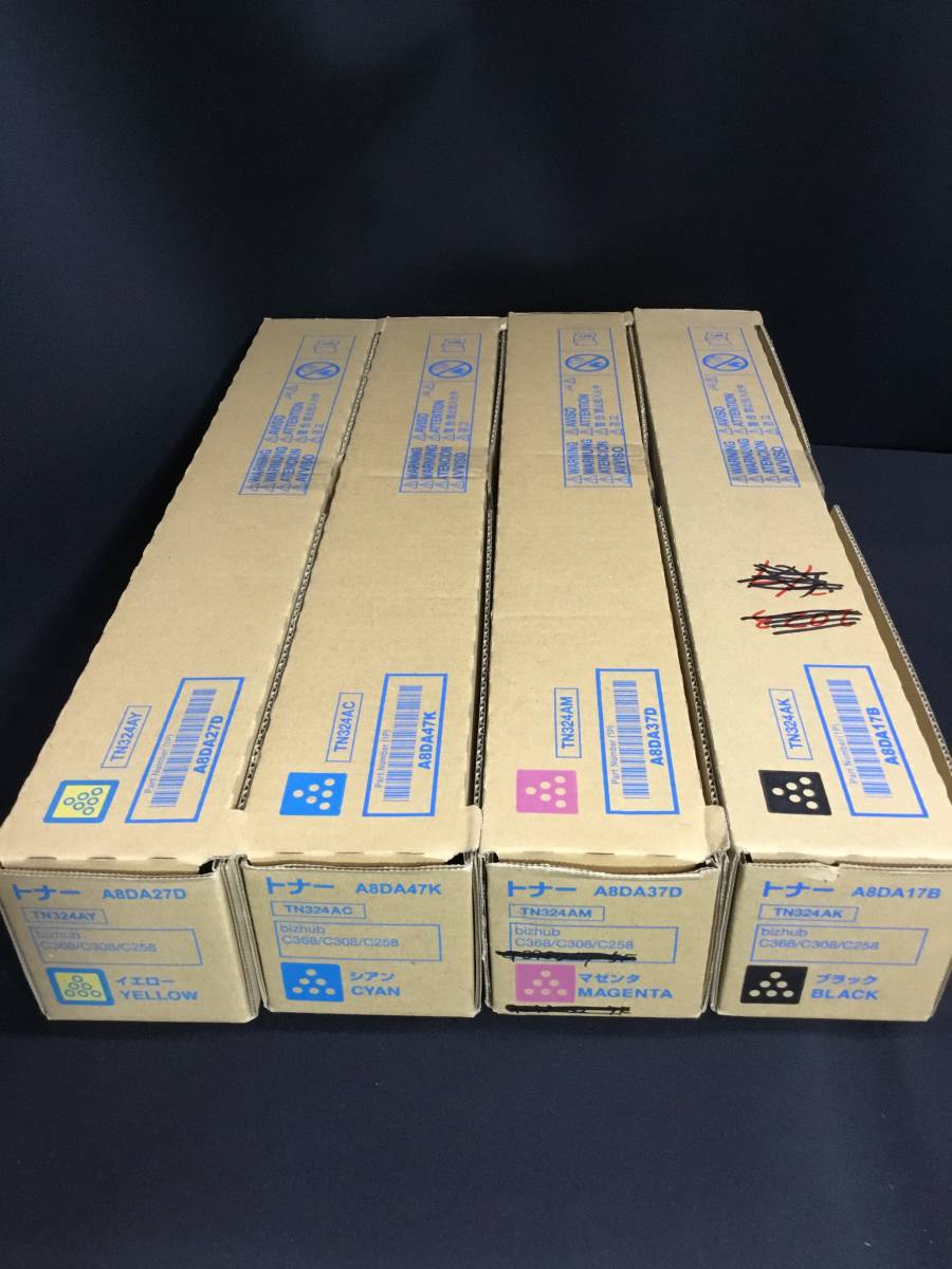 R05k179】 TN324A コニカミノルタ コピー機用トナー 4色セット 【公式