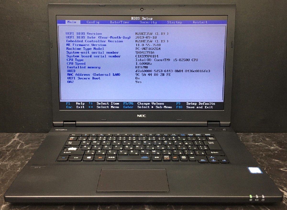 1円～ □ジャンク NEC VersaPro VKT16X-2 タイプVX / 第8世代 / Core