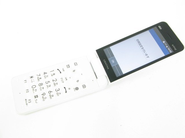 KYF42 GRATINA ホワイト SIMフリー SIMロック解除済【M0633】