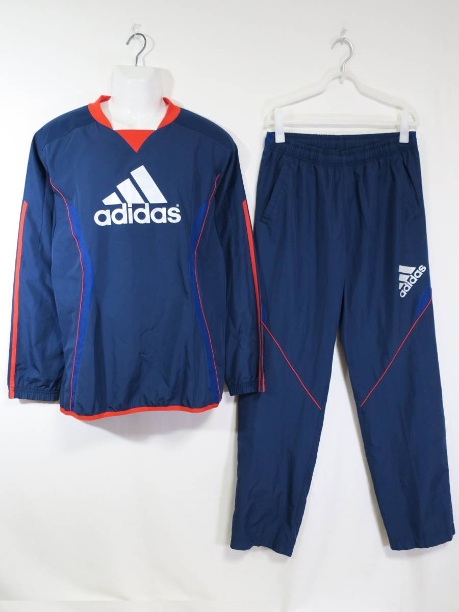 アディダス adidas ピステ トレーニングウェア セットアップ 上下 O シャカシャカ ネイビー 紺 サッカー ジャージ