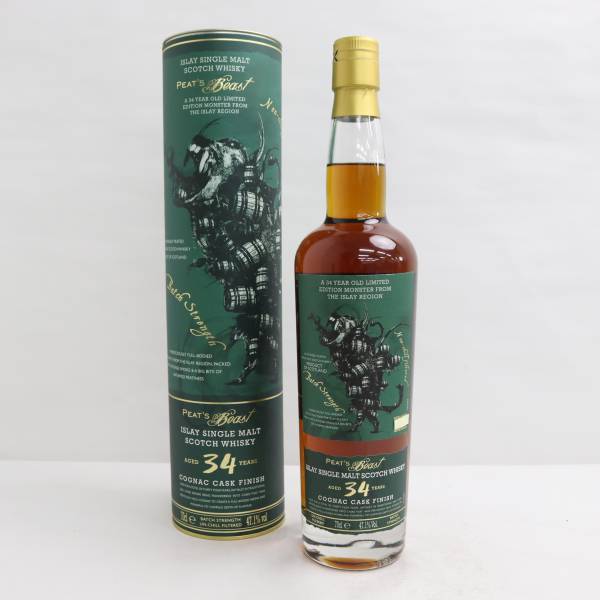1円~PEAT’S BEAST（ピーツ ビースト）34年 コニャックカスク フィニッシュ 47.1％ 700ml E23H120066