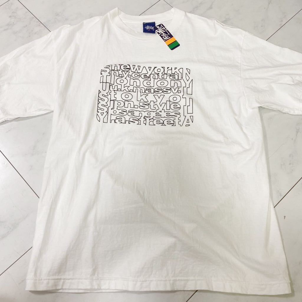 【未使用品】ステューシー　Tシャツ サイズ:L カラー:ホワイト　by stussy