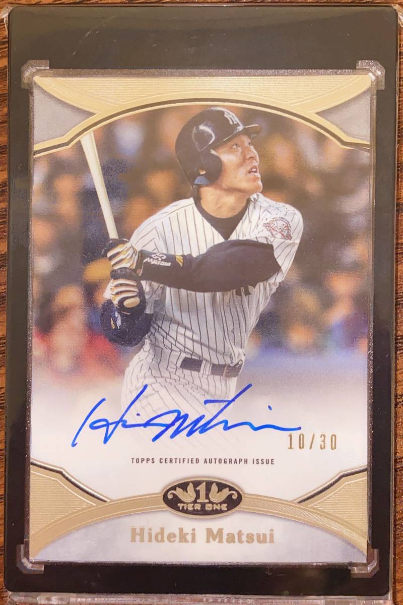 2020 Topps Tier One 松井秀喜 auto 10/30 マグホ発送 Hideki Matsui 