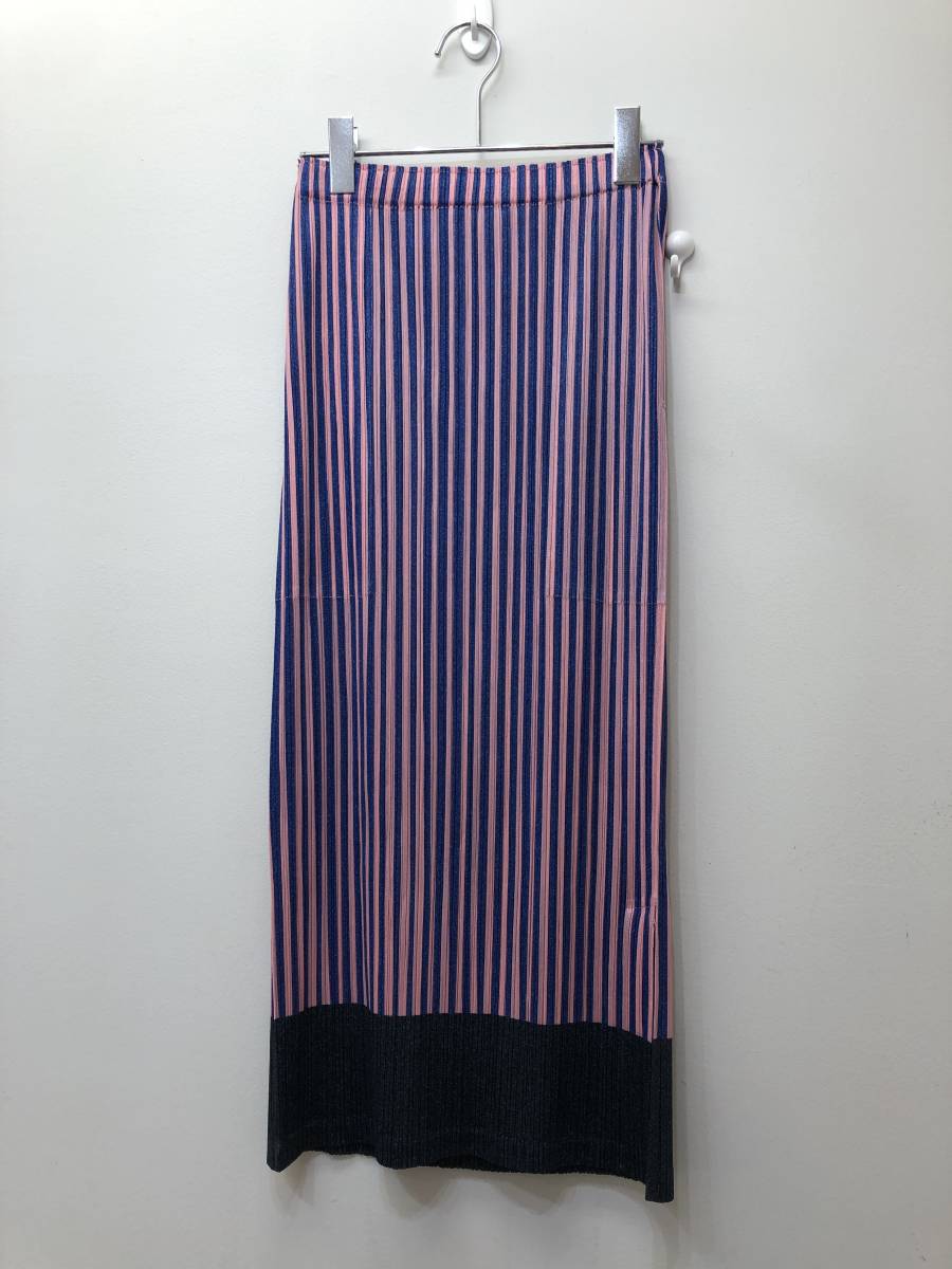 295☆PLEATS PLEASE プリーツプリーズ☆イッセイミヤケ☆ストライプ 