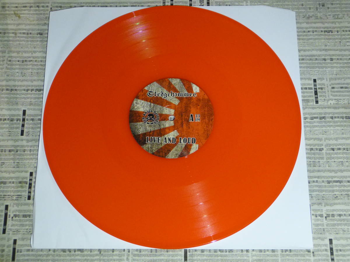 鐵槌 SLEDGEHAMMER LIVE & LOUD LP 限定100枚 GISM GAUZE COBRA BAWS CRACKER JACKS BAD VULTURES BULL THE DOUGS SKREWDRIVER Oi SKINS