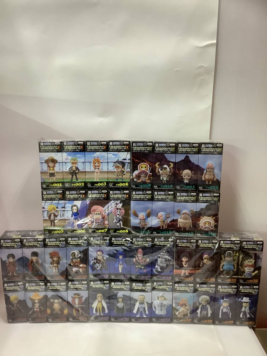 ワンピース ワールドコレクタブルフィギュア ONEPIECE FILM Z vol.1 vol.2 vol.3 vol.4 vol.5 全8種×5 40個コンプ 未開封　フィギュア