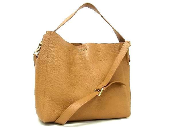 1円 □美品□ FURLA フルラ カプリッチョ レザー 2WAY ハンドバッグ 