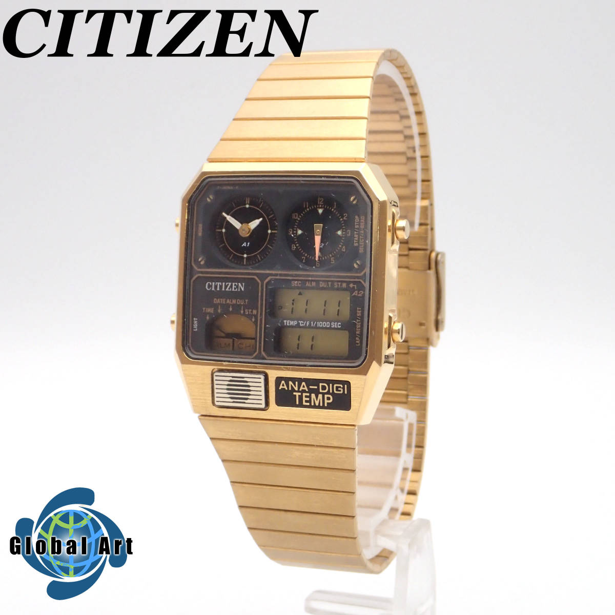 CITIZEN TEMP シチズン ANA-DIGI JG2101-78E RECORD LABEL レコード 