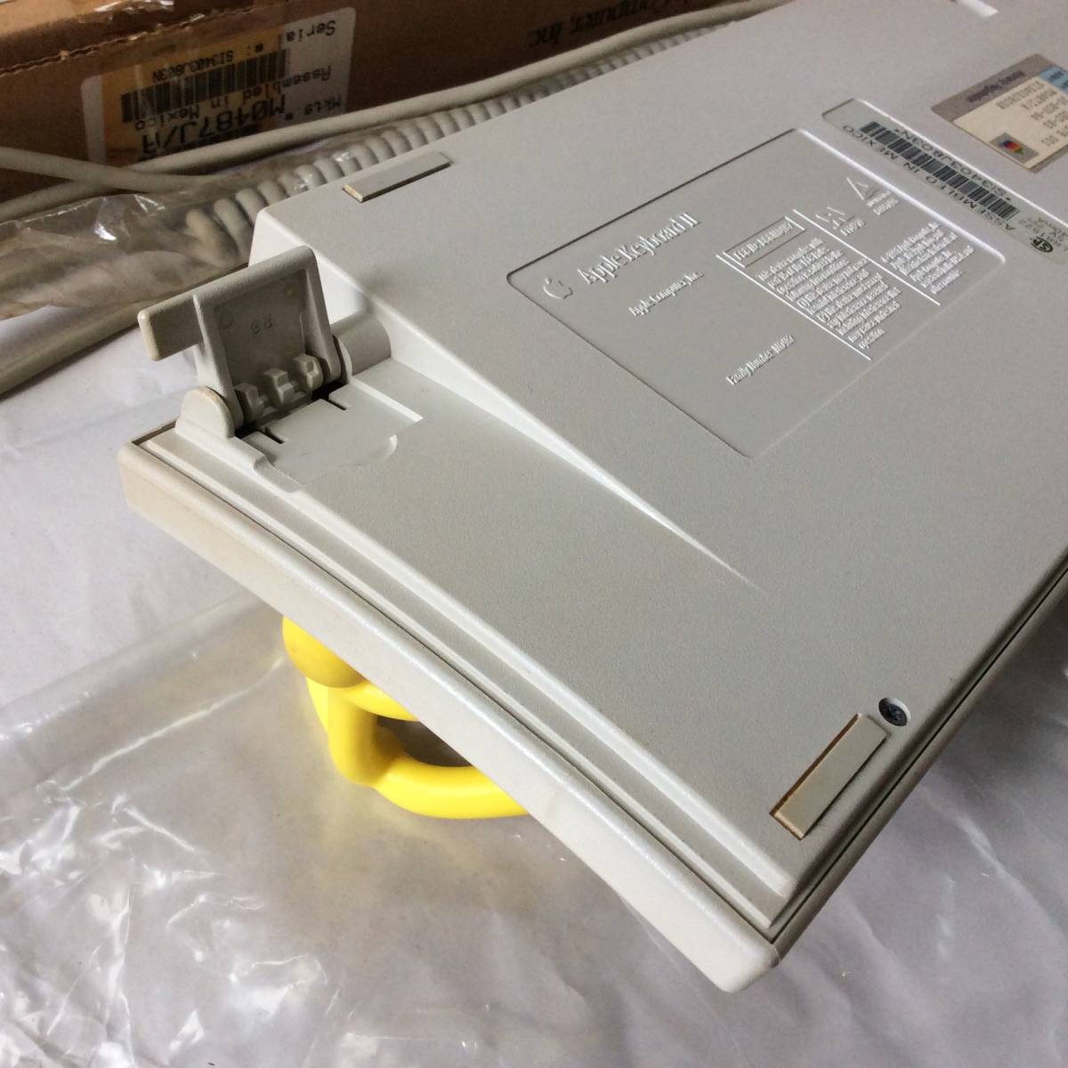 [ジャンク][動作未確認] Apple Keyboard II　M0487　6色りんご　箱付　ADBケーブル　アップル キーボード2　Macintosh マッキントッシュ_5