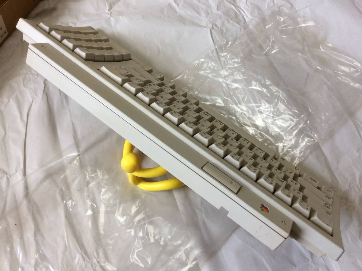 [ジャンク][動作未確認] Apple Keyboard II　M0487　6色りんご　箱付　ADBケーブル　アップル キーボード2　Macintosh マッキントッシュ_9