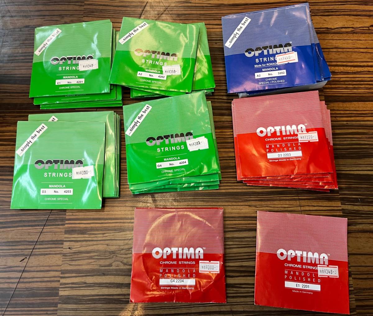 旧パッケージ 長期在庫品 オプティマ OPTIMA マンドラ弦 各種 格安