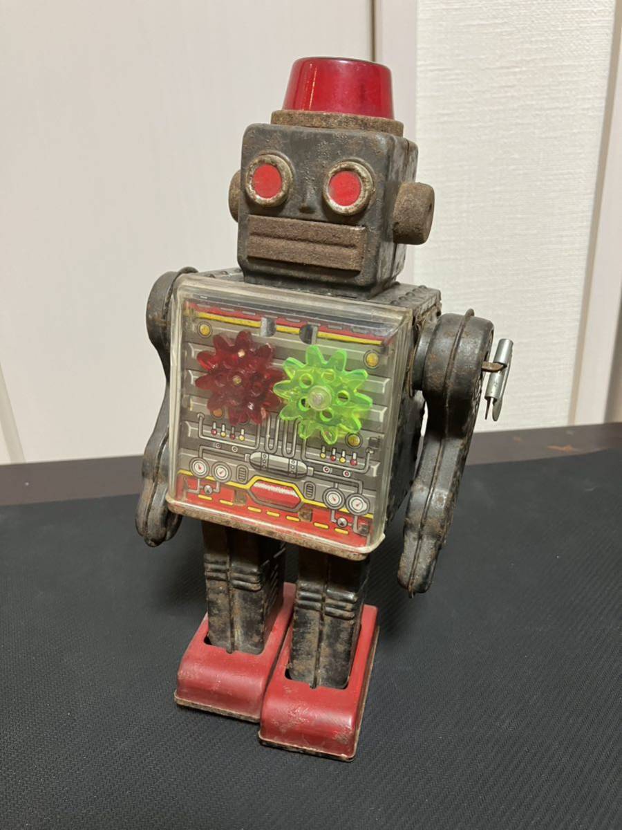 ◇ジャンク品◇ブリキのロボット テレビロボット（ブラック） メタル