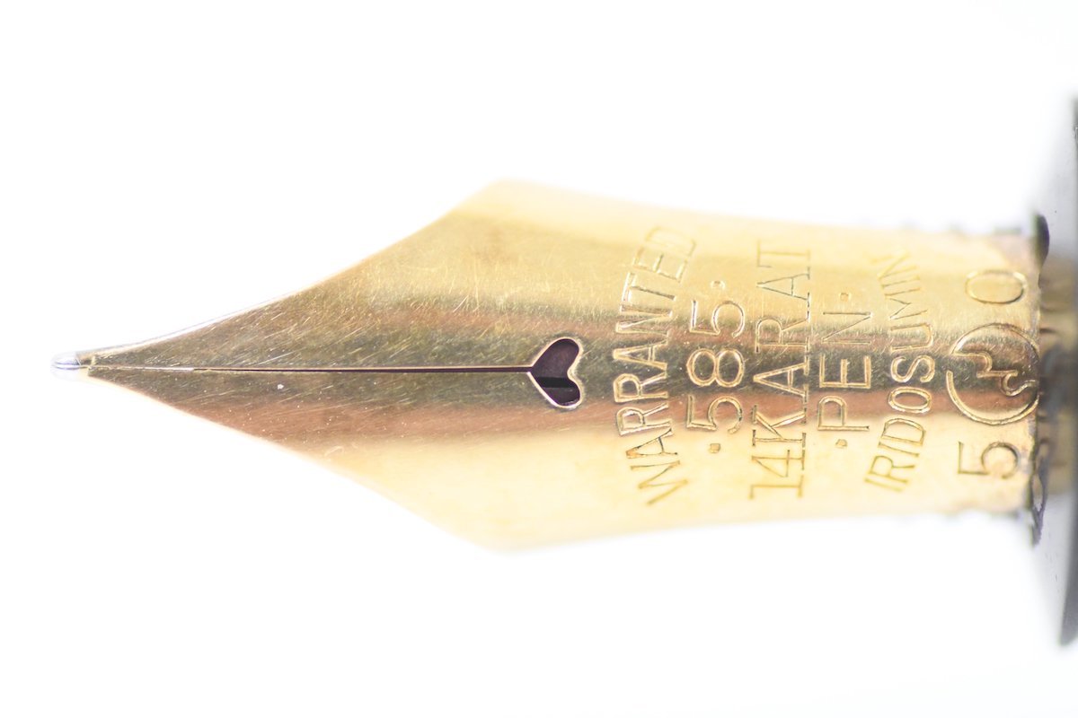 WARRANTED ワランテッド PEN 14KARAT 585 IRIDOSUMIN50 インク止め式