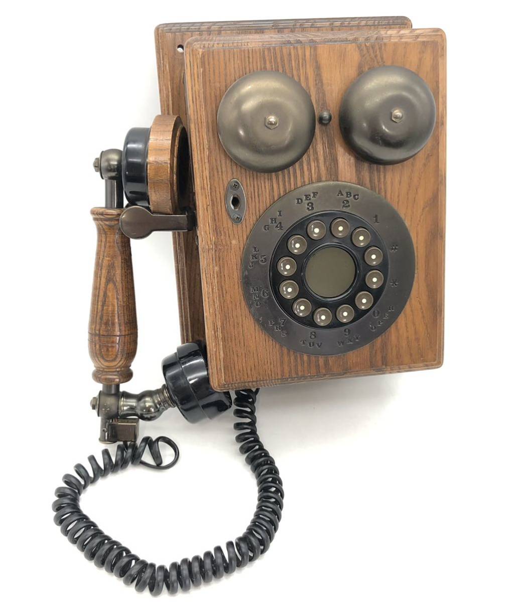 新品，HOT 9533L ユピテル 工業株式会社 CLASSIC TELEPHONE クラシック テレフォン CL-D50 木製 壁掛け 電話機 昭和レトロ ヴィンテージ アンティーク(電話機)｜売買されたオークション情報、yahooの商品情報を 電話機