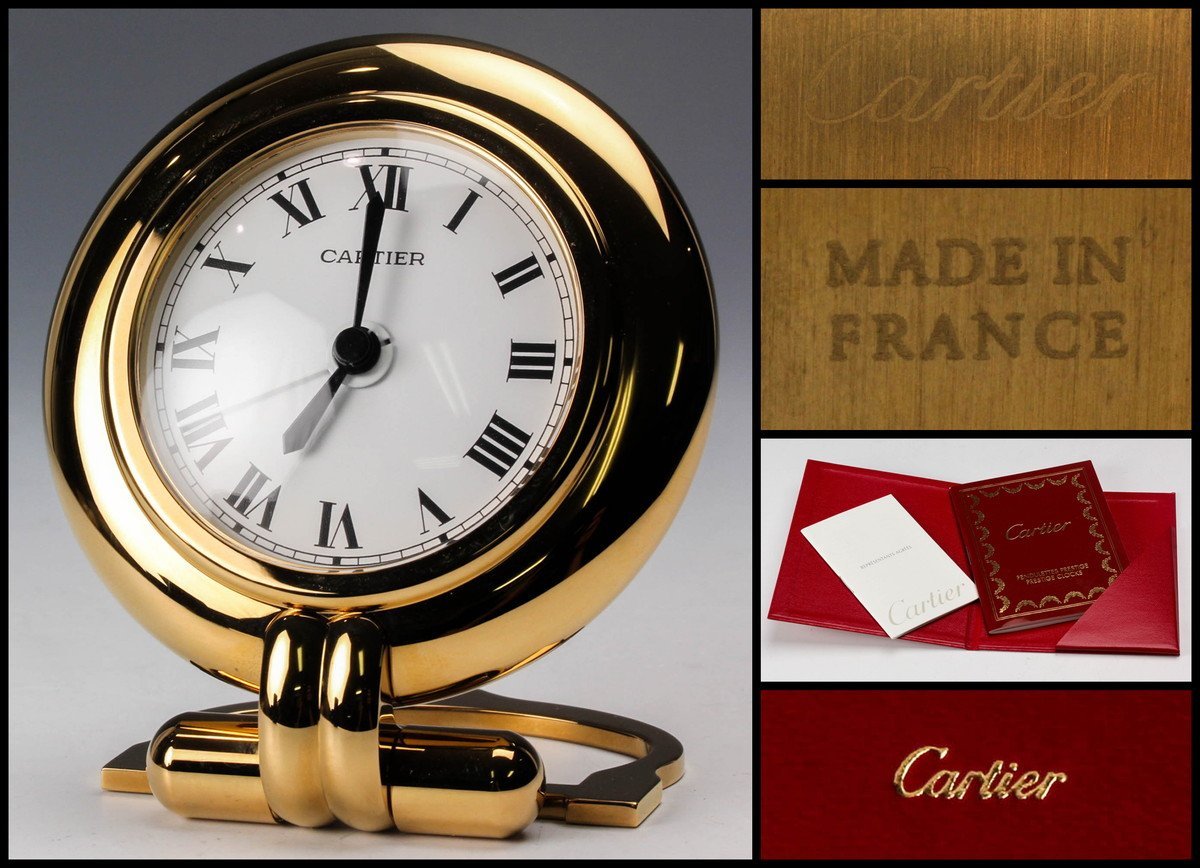 ジャンク　カルティエ　トラベルアラームクロック ジャンク カルティエ トラベルアラームクロック 1円スタート