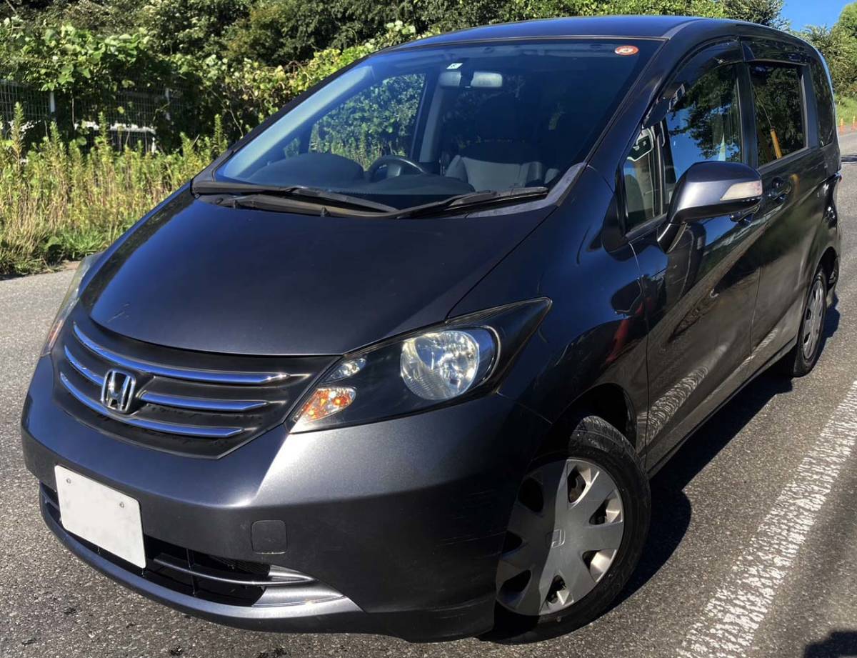 22年式/フリード　Gジャストセレクション　ナビ・フリップダウンモニター/バックカメラ/パワースライド　落札価格8万円　車検2年付き