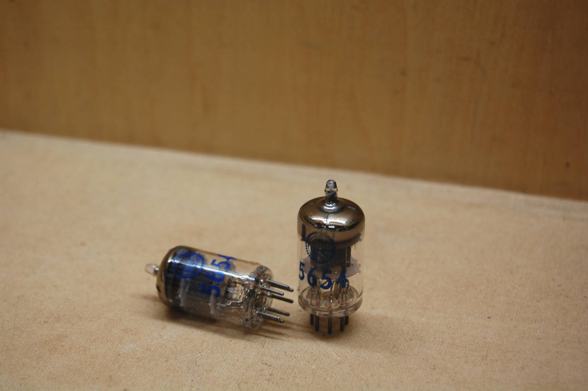 真空管 VALVO 5654/6AK5W Black Plate Large D Getter Blue Print NOS