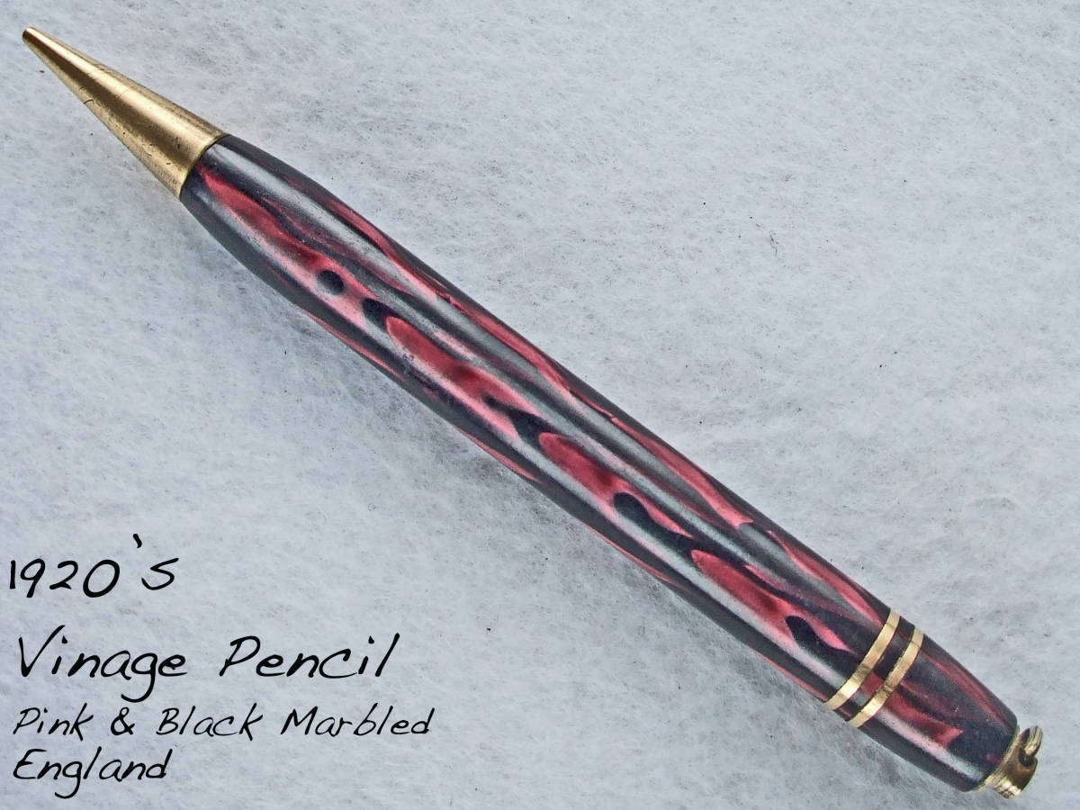 ◆レア◆1920年代製 ヴィンテージ・プロペリングペンシル ピンク イギリス ◆1920’s Vintage Propelling Pencil England◆