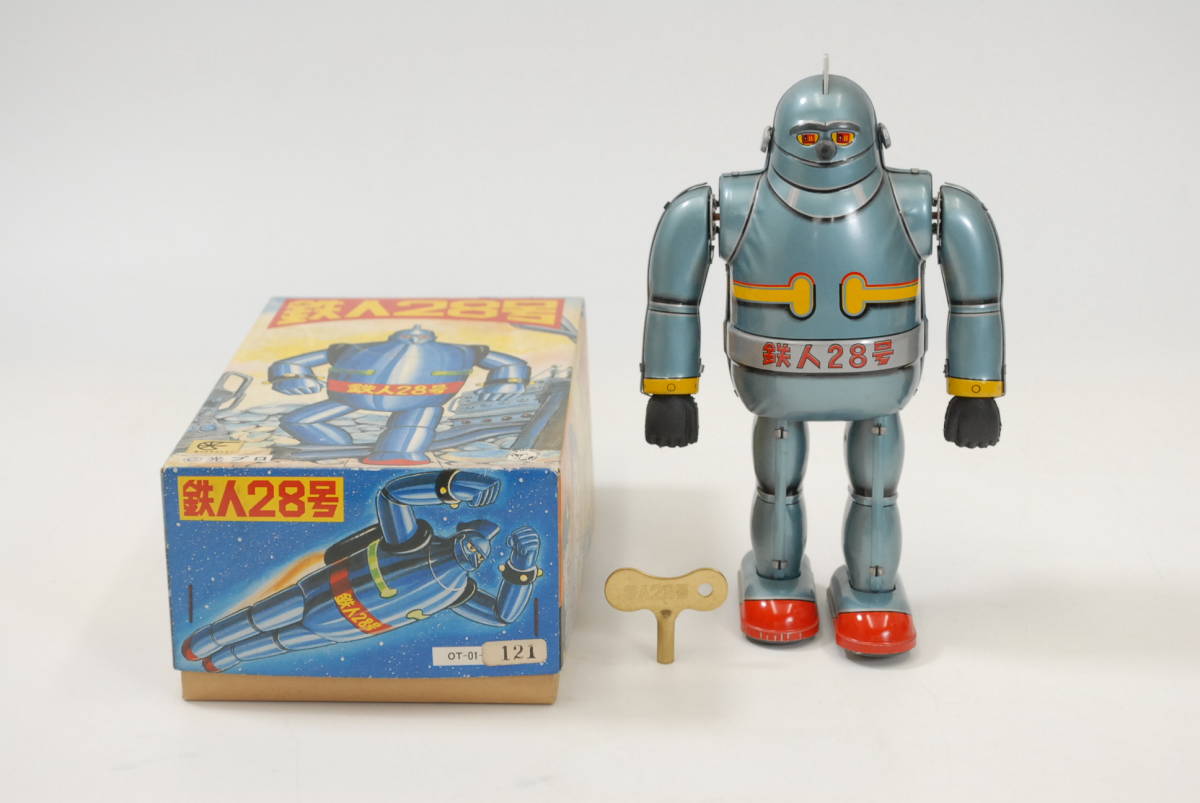 鉄人28号 ゼンマイ式ブリキ歩行ロボット 復刻版 OT-01 ○ 光プロ 大阪 