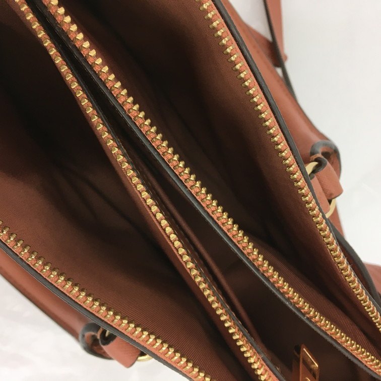 トリーバーチ☆トートバッグ☆2way☆レザー☆赤系☆美品☆保存袋付き
