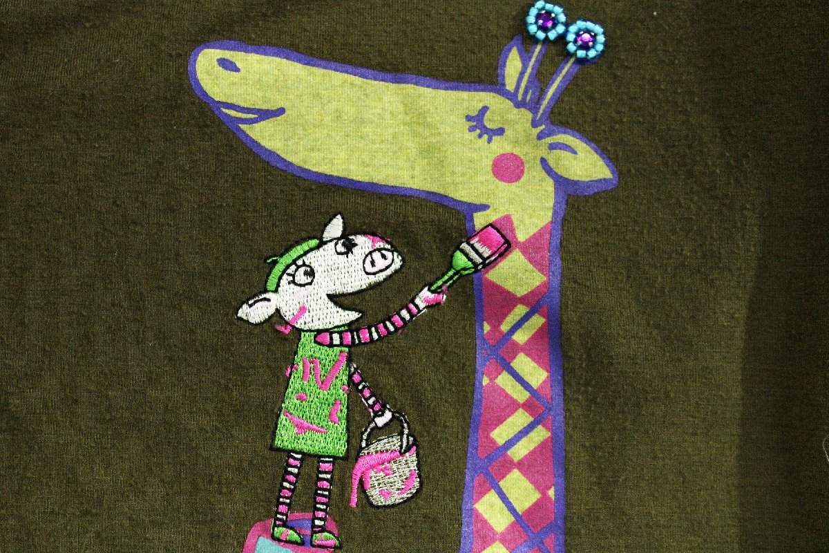 アルベロベロ ぶたさん 刺繍 チュニック オレボレブラ アニマル柄
