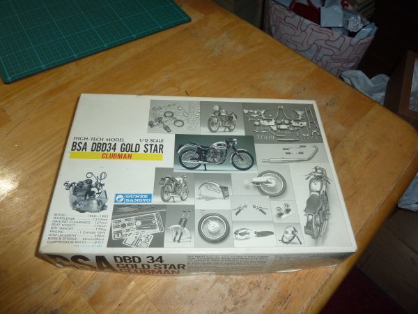 DBD34 BSA グンゼ Classic Bikes 0 手付品☆1/12 BSA DBD34 ゴールド