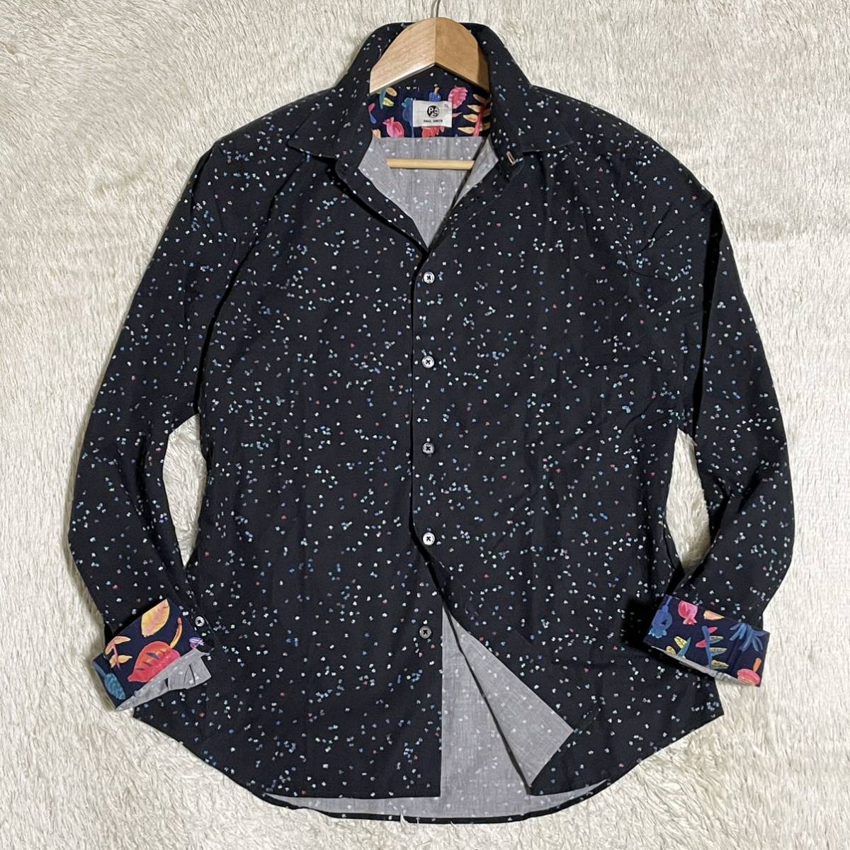 美品【XL】Paul Smith ポールスミス メッシュ ウール テーラード 