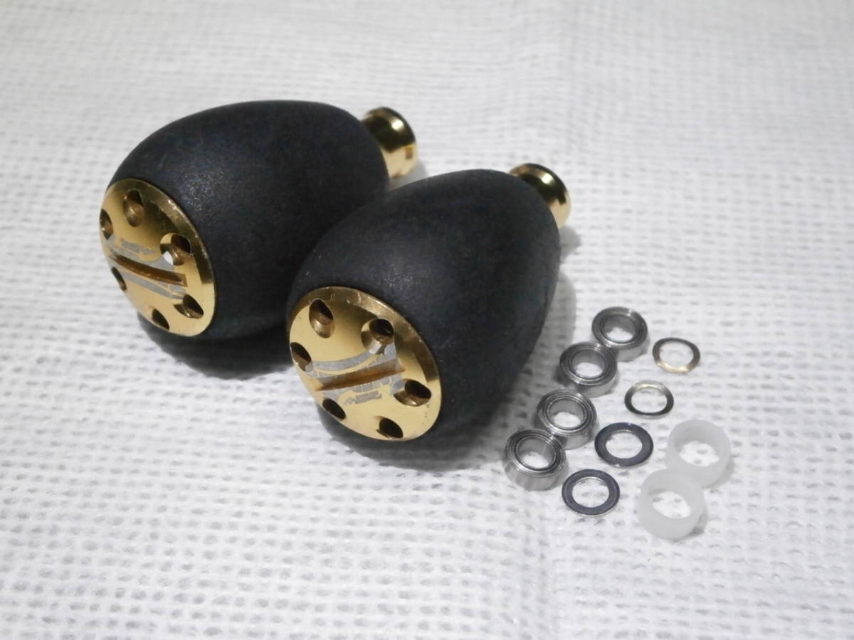 ZPI バレルシェイプノブ ゴールド 2個セット ダイワ用 ハンドルノブ B