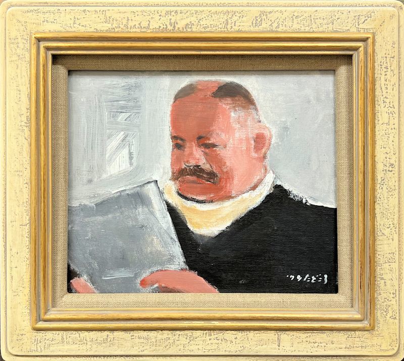 【FCP】 真作保証 田所幸一 油彩画３号 「人物」 自由美術協会会員 埼玉県立近代美術館で遺作展