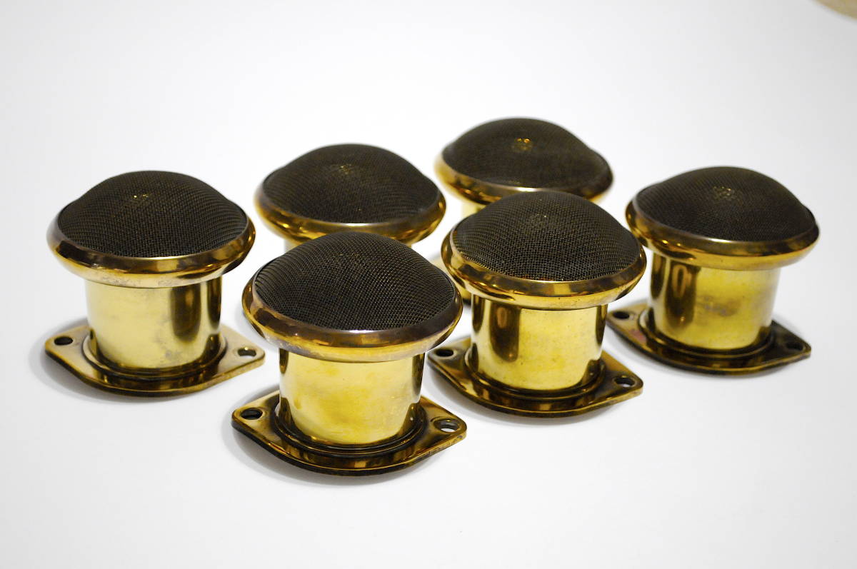 WEBER SOLEX ウェーバー ソレックス 40φ 汎用ファンネル6個 真鍮製