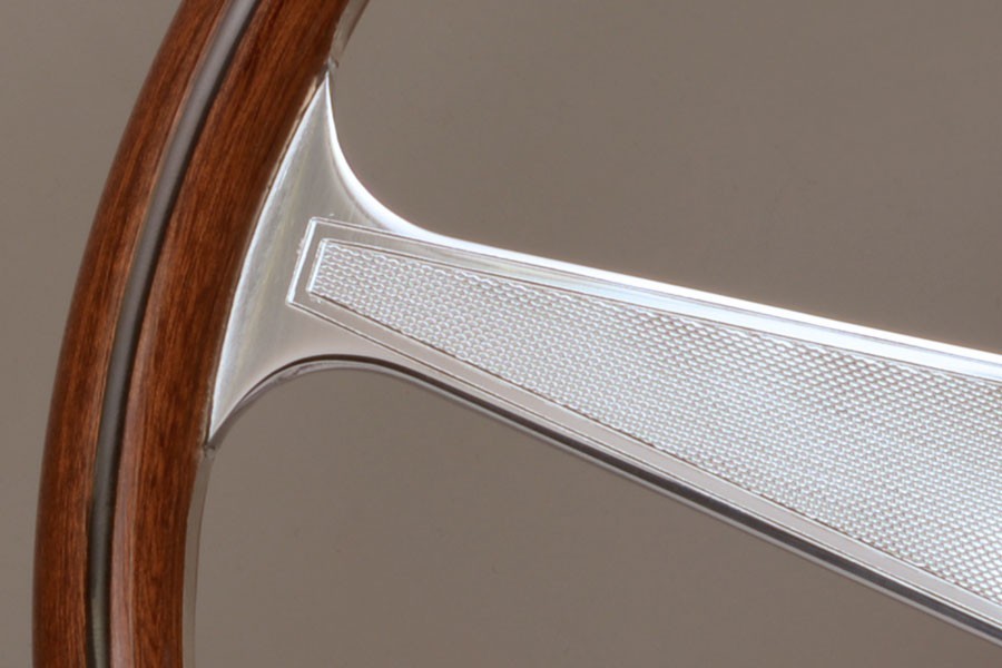 NARDI ウッド ステアリング　ポリッシュスポーク38ミリ NARDI ステアリング ANNI'60 ウッド/グロッシーポリッシュスポーク 38Φ
