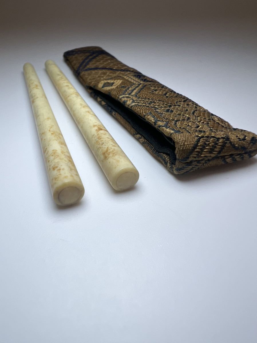 高級 火道具/香道具 香箸 香はし 伸縮式 香札 雪月花香札 # 香木＊沈香