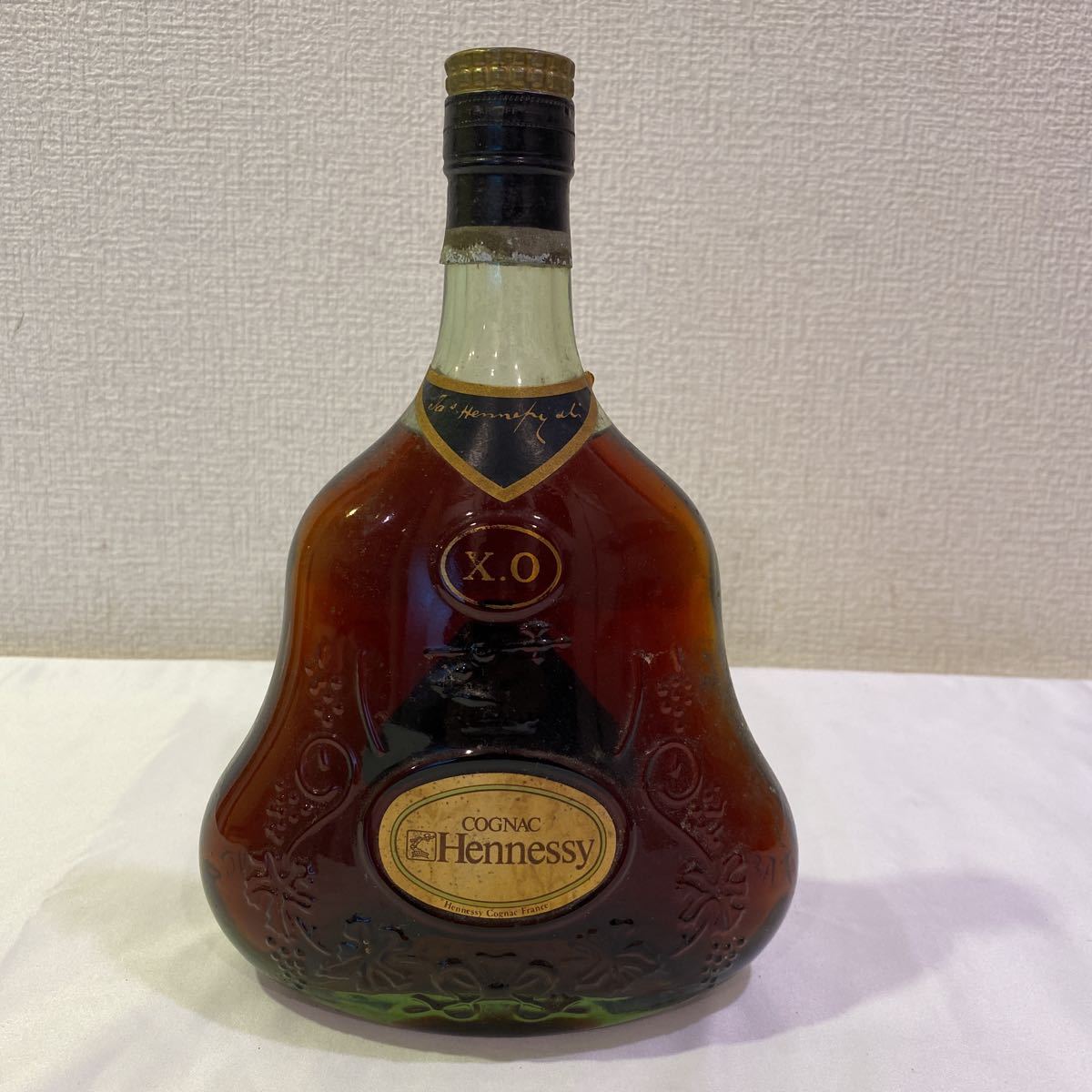 ☆未開栓 HENNESSY X.O. ジャズ 金キャップ グリーンボトル 未開栓