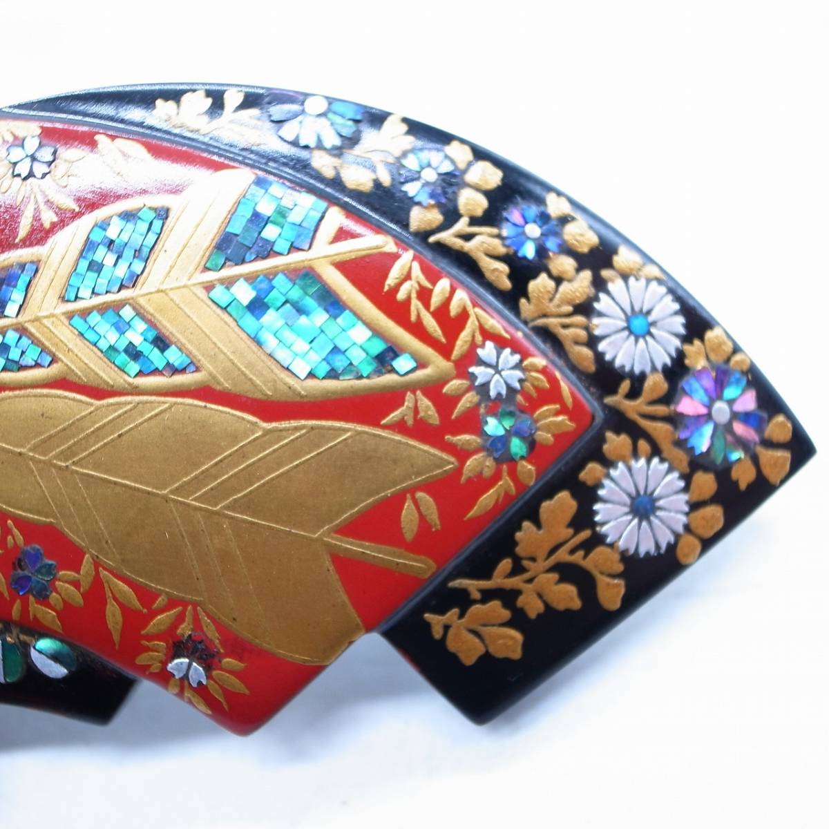 扇面/矢羽根/帯留め/蒔絵/螺鈿細工/アンティーク帯留 扇面⁄矢羽根⁄帯留め⁄蒔絵⁄螺鈿細工⁄アンティーク帯留