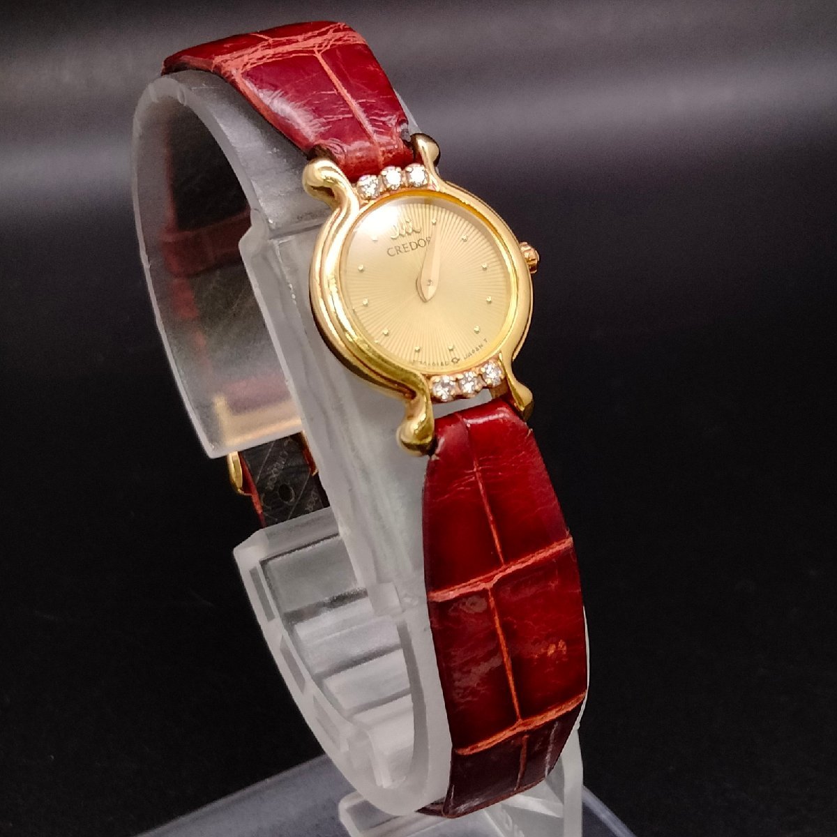 セイコー Seiko 腕時計 動作品 1E70-0090（クレドール　750　6Pダイヤモンド） 1255020