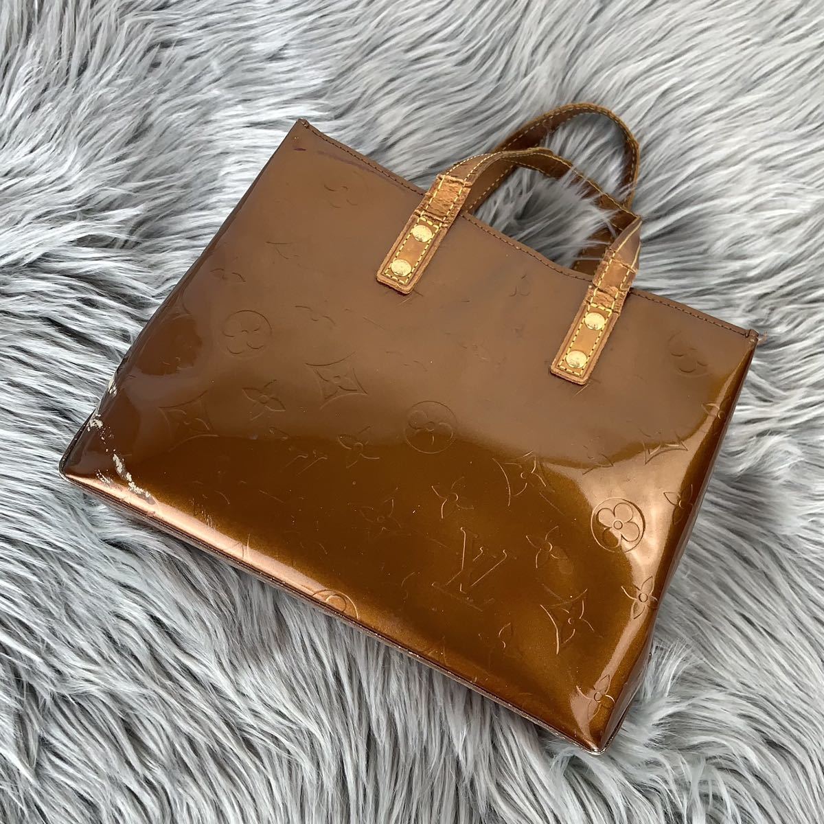 訳あり ルイヴィトン ヴェルニ ヴェルニリードPM ハンドバッグ LOUIS 