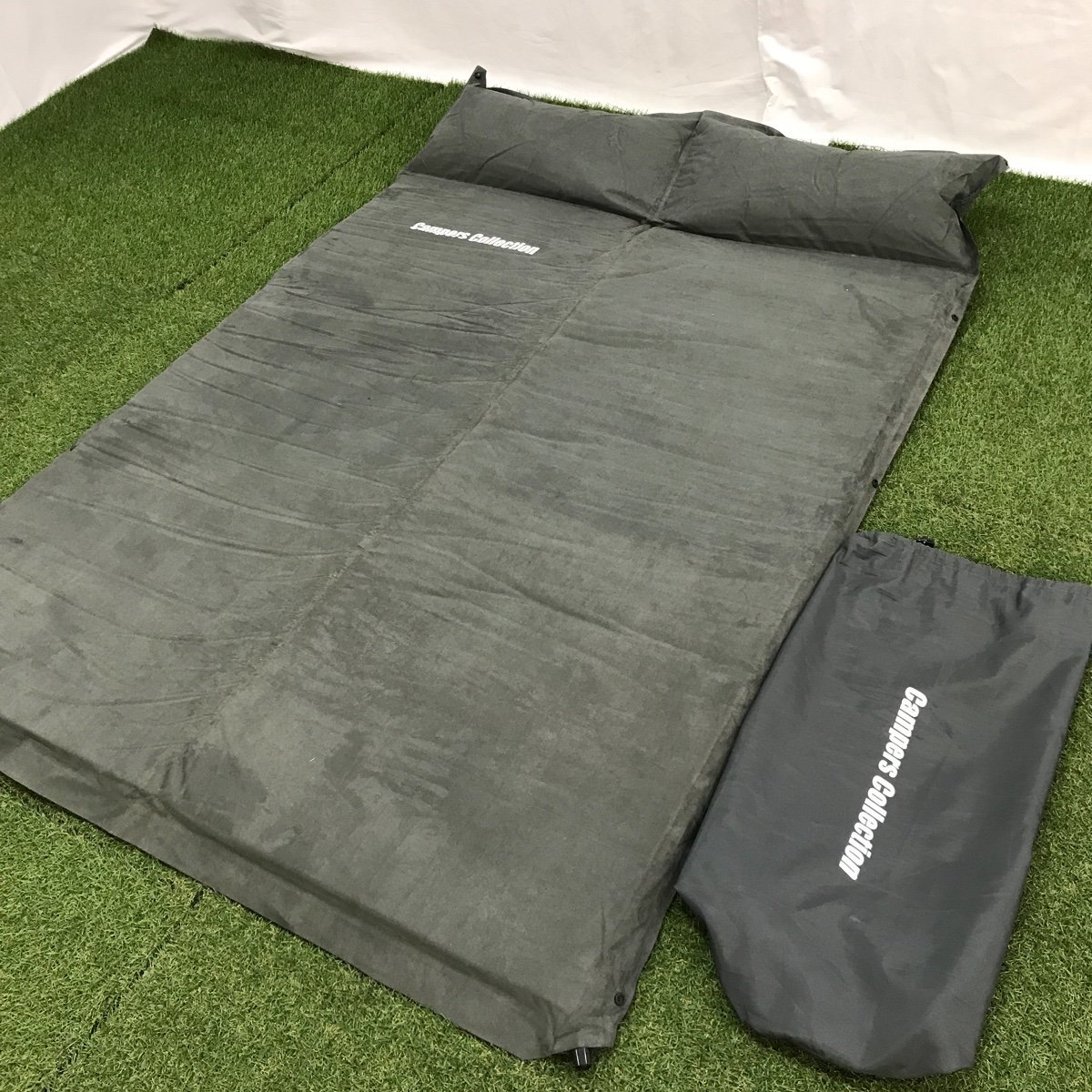 Campers Collection ピロー付きインフレータブルマット ダブル アウトドア キャンプ レジャー 車中泊 キャンパーズコレクション 中古