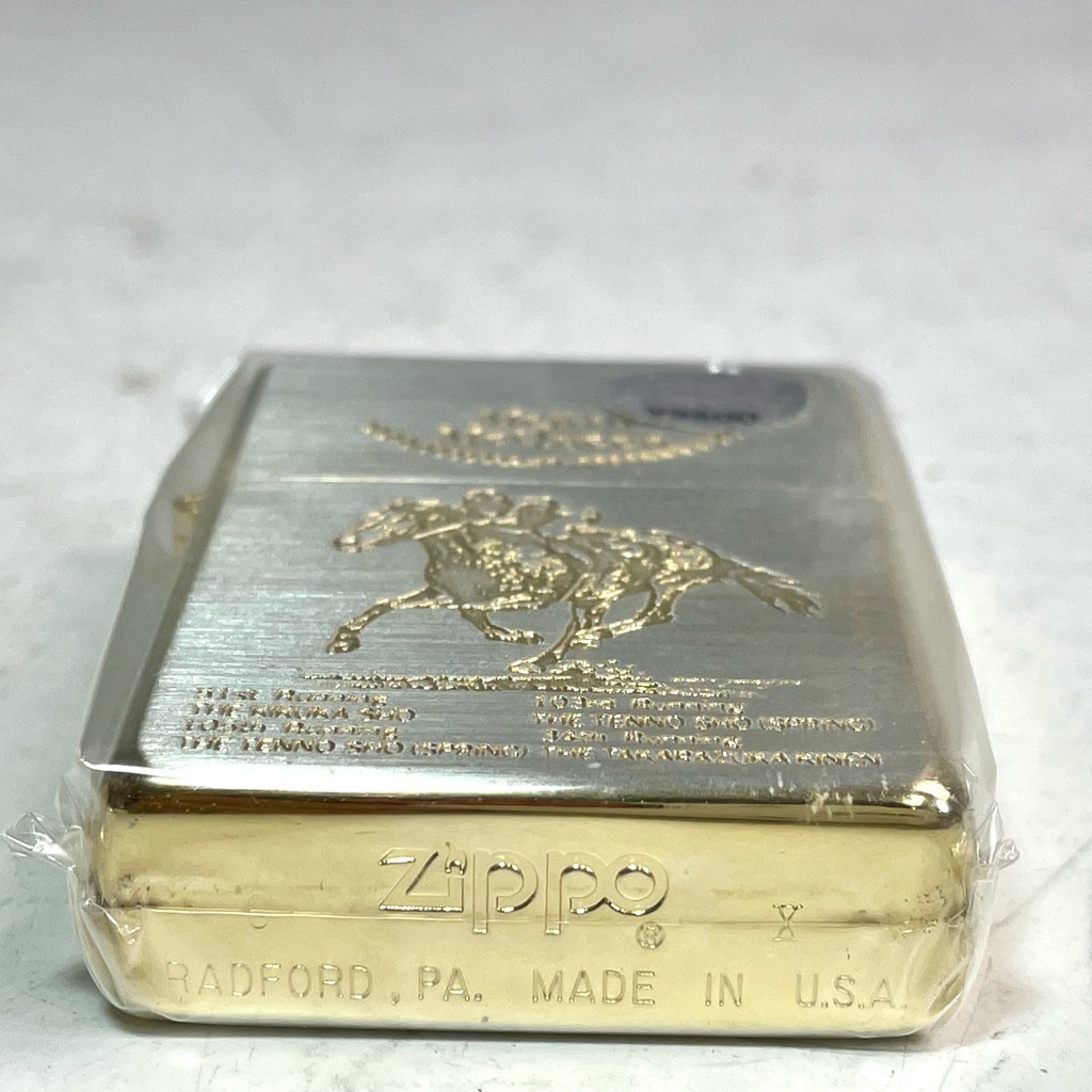 未使用品 1994年 ZIPPO ジッポ メジロマックイーン 木箱 競馬 未使用品 1994年 ZIPPO ジッポ メジロマックイーン 木箱 競馬