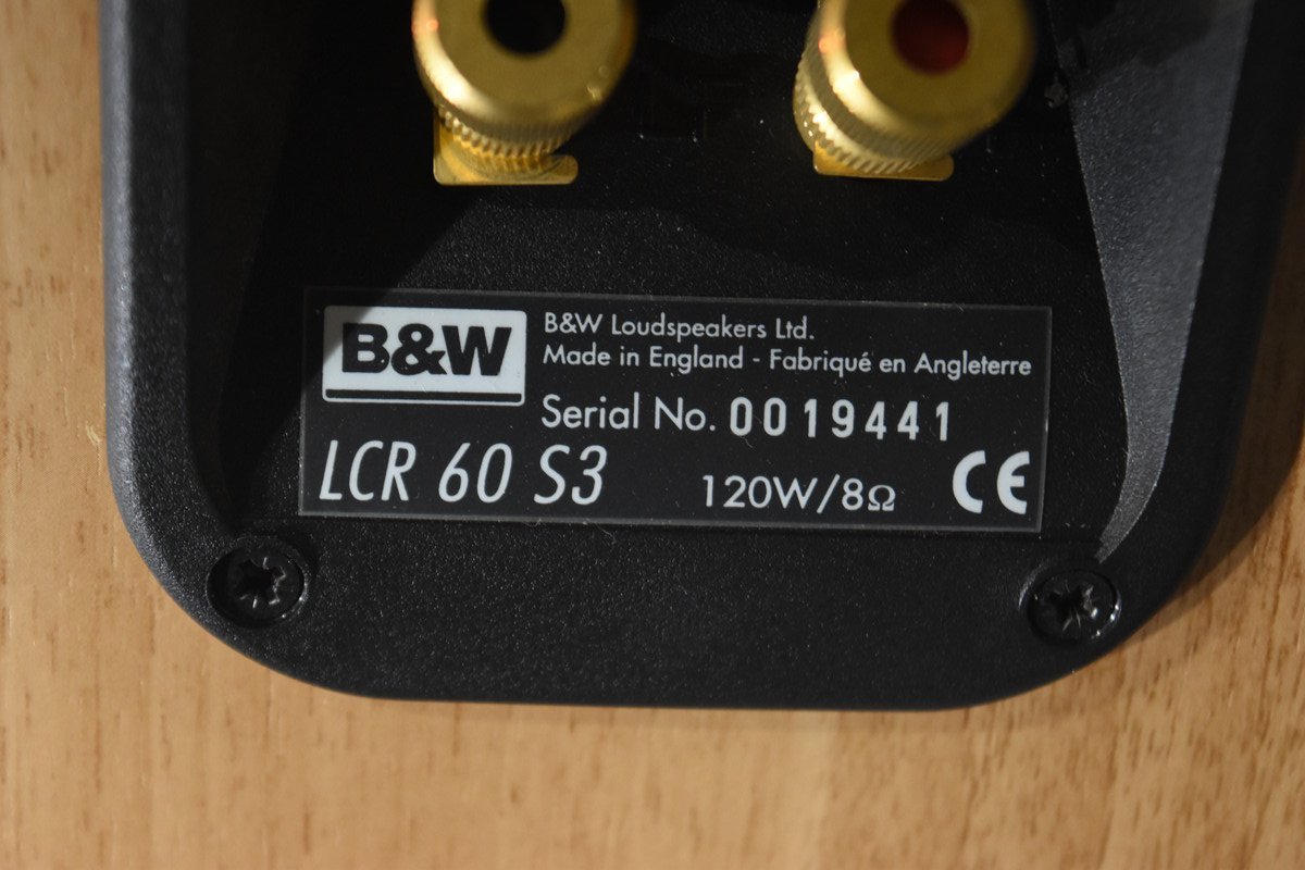 美品b&w lcr60 s3 センタースピーカー BF特別価格 B&W