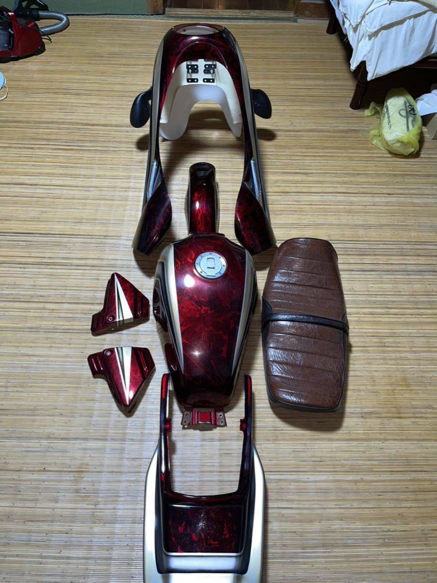 ヤマハxjr400 4hm 外装セット ロケットカウル フロントフェンダー 