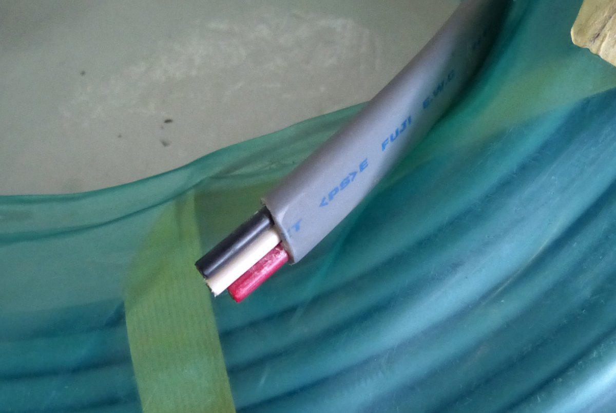 ☆富士電線工業 ケーブル EM-EEF 3×2.0mm 残り約13.6Kg USED