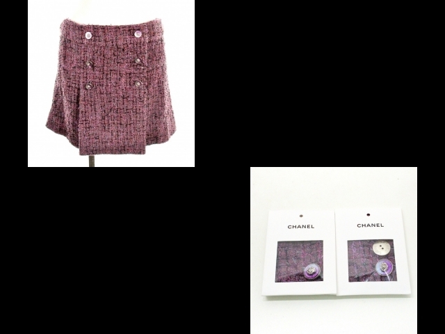 シャネル CHANEL スカートスーツ サイズ36 S P72383/P72384 - パープル  