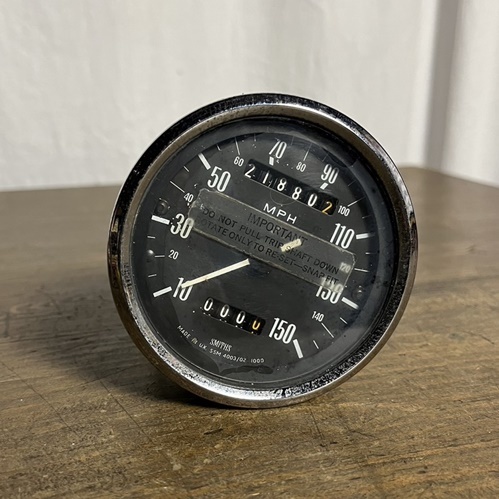 英国製 オリジナル ★トライアンフで使用 実働外し SMITH スミス スピードメーター 150MPH★ 旧車 MADE IN UK 英国車 TRIUMPH トライアンフ