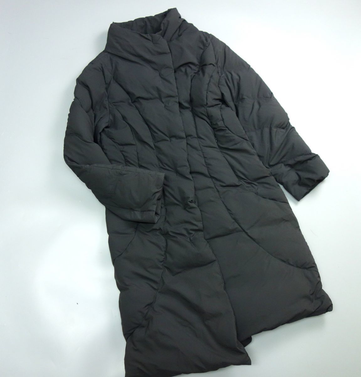 マックスマーラ MAX MARA ロング ダウンコート グレー レディース 38